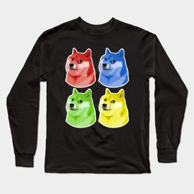 Doge Color Long Sleeve T-Shirt by The Libertarian Frontier 